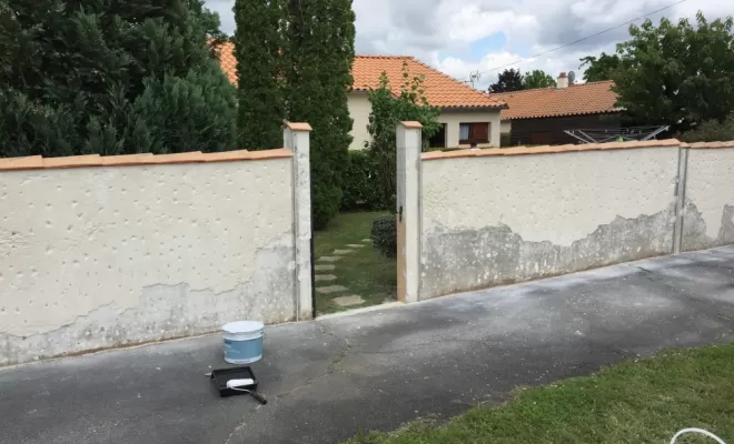 Crépi plus pose d’un portillon , Niort, Demestre Elie